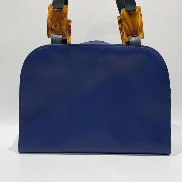 Saint Laurent Motif Tortoiseshell Yves Plastic Logo Handbag - Picture 1 of 8